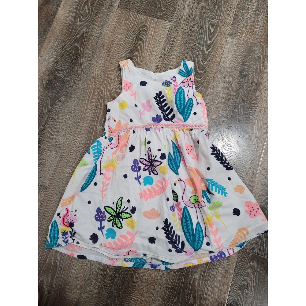 Cat & Jack Girls Butterfly White‎ Dress size Small #7